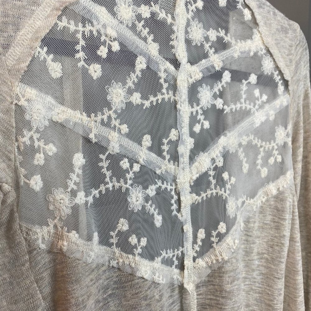 American Rag Lace Back Cardigan - Picture 2 of 4